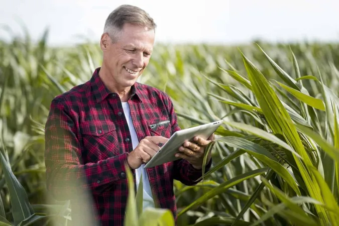 Medium Shot Man With Tablet X - Certified Crop Advisor study guide